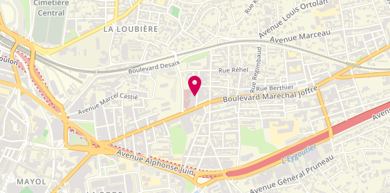 Plan de BERSON-LOIRE Priscille, 1 Avenue Georges Bizet, 83000 Toulon