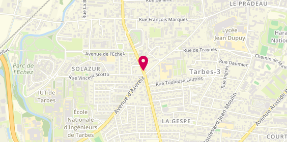 Plan de BRUNELLO Jérémy, Boulevard Marechal Lattre de Tassigny, 65013 Tarbes