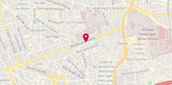 Plan de AGOSTINI FERRANDES AUBERT, 147 Boulevard Baille, 13004 Marseille