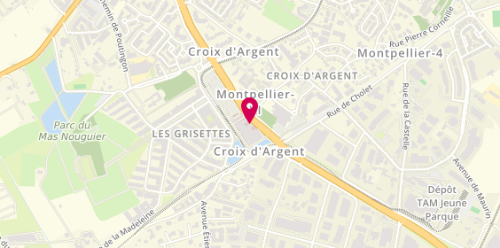 Plan de POUGET Olivier, 560 Avenue du Colonel Andre Pavelet, 34075 Montpellier
