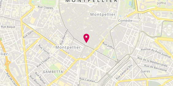 Plan de PELLENC-MESSNER Sylvie, 72 Grand Rue Jean Moulin, 34000 Montpellier