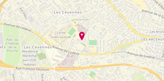 Plan de PONS Michel, 3 Bis Rue des Coronilles, 34070 Montpellier