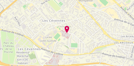 Plan de MOUTTET-BOIZAT Delphine, 25 Rue de Clementville, 34000 Montpellier