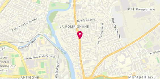 Plan de CHETBOUNE Julie, 524 Avenue de la Pompignane, 34000 Montpellier