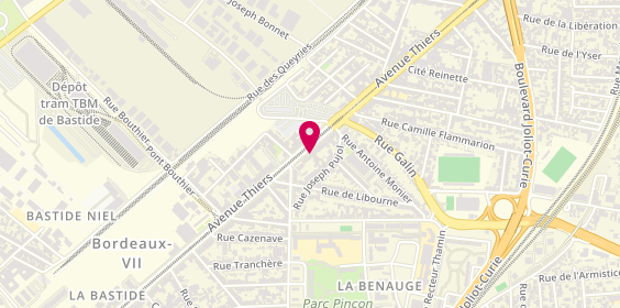 Plan de MAURAN Noémie, 267 Avenue Thiers, 33100 Bordeaux