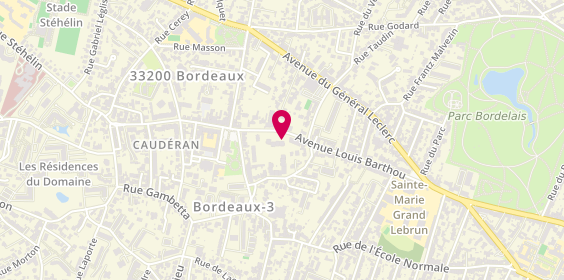Plan de NADAUD Françoise, 94 Avenue Louis Barthou, 33200 Bordeaux