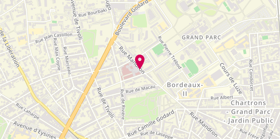 Plan de RENAUDIN Manon, 220 Rue Mandron, 33000 Bordeaux