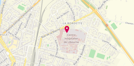 Plan de SIMON Vanille, 112 Rue de la Marne, 33505 Libourne