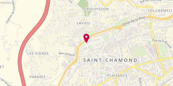 Plan de PONCELET-JASSERAND Elodie, 17 Bis Boulevard Waldeck Rousseau, 42400 Saint-Chamond