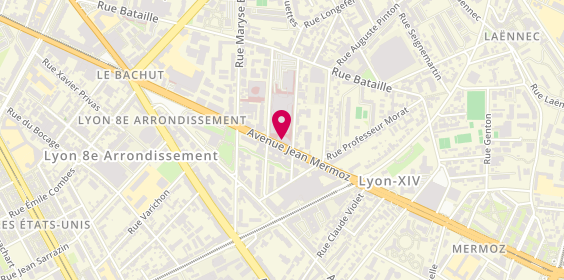 Plan de GRATADOUR ANNE CHRISTEL, 55 Avenue Jean Mermoz, 69008 Lyon