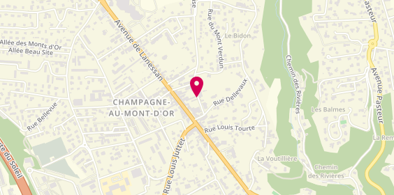 Plan de PATERNOTTE-VILLEMAGNE Julie, 9 Rue Dominique Vincent, 69410 Champagne-au-Mont-d'Or