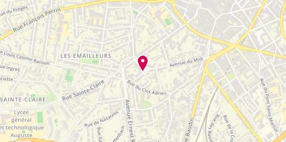 Plan de BARONNET Agnès, 8 Place Lazare Carnot, 87000 Limoges