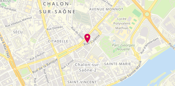 Plan de GARDELLA Claude, 12 Rue Colette, 71100 Chalon-sur-Saône