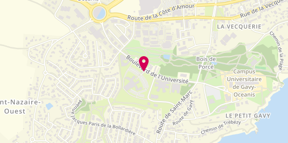 Plan de GRANGE Joséphine, 33 Boulevard de l'Université, 44615 Saint-Nazaire