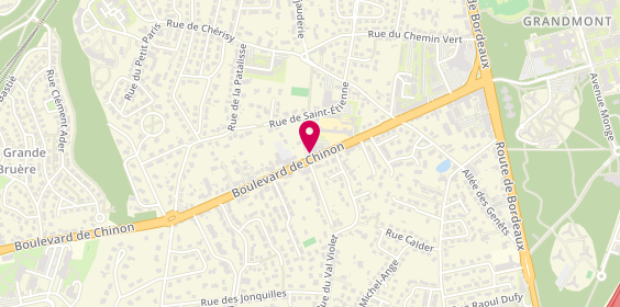 Plan de SAVARY-ROUX Véronique, 43 Boulevard de Chinon, 37300 Joué-lès-Tours