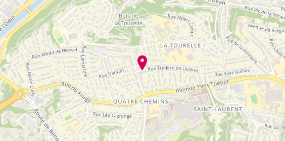 Plan de VENTRILLON Elisabeth, 5 Place Saint Laurent, 29000 Quimper