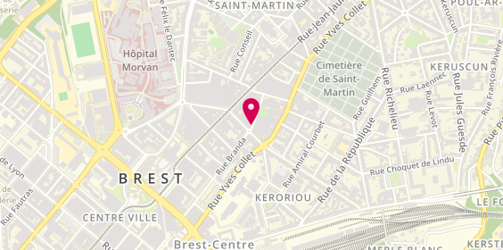 Plan de THEPOT Françoise, 38 Rue Branda, 29200 Brest
