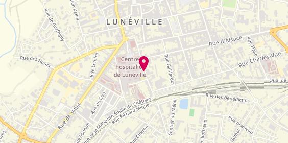 Plan de CARNOT Mélanie, 6 Rue Girardet, 54301 Lunéville