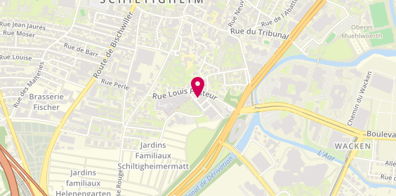 Plan de LE BOURVELLEC-JUNG Anna, 19 Rue Louis Pasteur, 67303 Schiltigheim