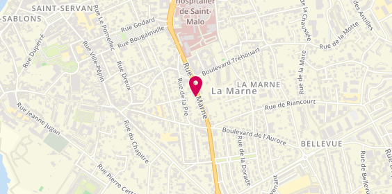 Plan de BOUIN Adélaïde, 1 Rue de la Marne, 35403 Saint-Malo