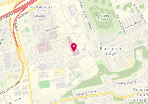 Plan de ZAIQUE-THOUVENY Ariane, 95 Rue Ambroise Paré, 54000 Nancy