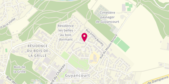Plan de HU Jacques, 24 Rue des Rougon Macquart, 78280 Guyancourt