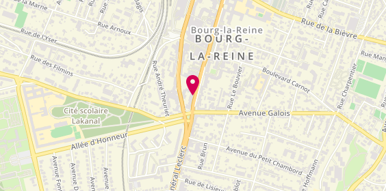 Plan de KTOURZA-SAYAG Brigitte, 124 Avenue du Général Leclerc, 92340 Bourg-la-Reine