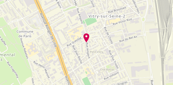 Plan de SIGNON Eric, 23 Rue Ampère, 94400 Vitry-sur-Seine