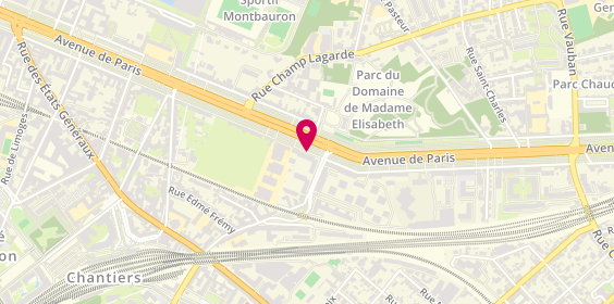 Plan de SIMON Bénédicte, 76 Avenue de Paris, 78000 Versailles