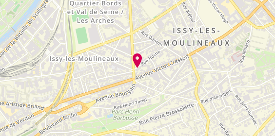 Plan de GALEY Julie, 57 Rue Hoche, 92130 Issy-les-Moulineaux
