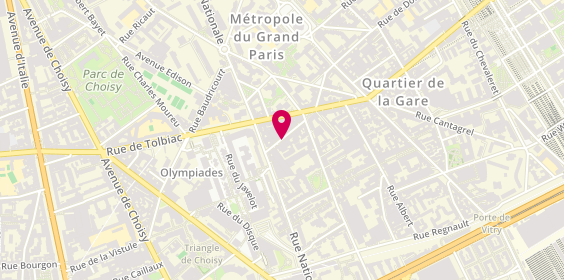 Plan de ARFI Jean Simon, 11 Rue Ponscarme, 75013 Paris