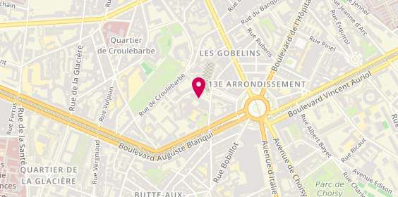 Plan de HOPPILLIARD-HENRY Maryvonne, 3 Rue des Reculettes, 75013 Paris