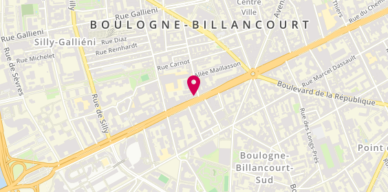 Plan de THOREL Jean, 38 Avenue du General Leclerc, 92100 Boulogne-Billancourt