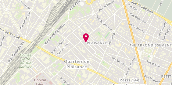 Plan de DETOEUF Mirabelle, 41 Rue des Thermopyles, 75014 Paris