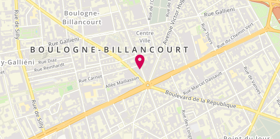 Plan de NGUYEN Sylvie, 178 Boulevard Jean Jaurès, 92100 Boulogne-Billancourt
