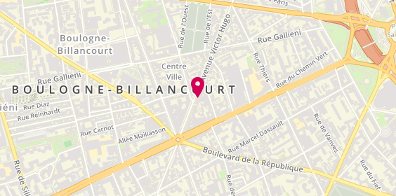 Plan de DOUAY-HAUSER Nathalie, 105 Avenue Victor Hugo, 92100 Boulogne-Billancourt