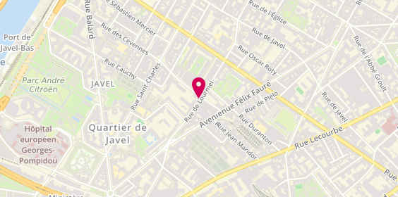 Plan de PETRARU-TABOURIER Christiane, 146 Rue de Lourmel, 75015 Paris