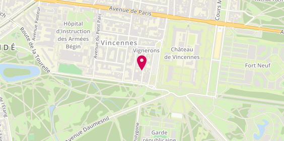 Plan de Gynecologue Obstetricien, 22 Rue Louis Besquel, 94300 Vincennes