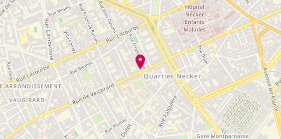 Plan de NERVIL Nadine, 178 Rue de Vaugirard, 75015 Paris