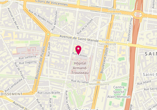 Plan de DURIVAULT Maud, 4 Rue Lasson, 75012 Paris