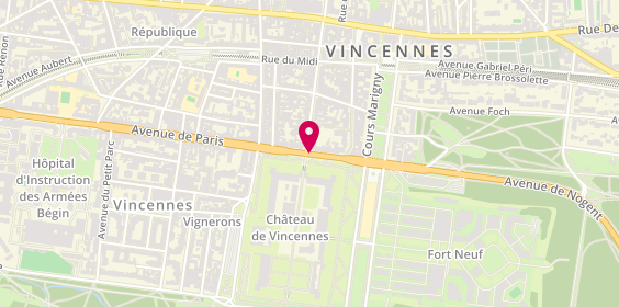 Plan de AMAR Maury, 16 Avenue de Paris, 94300 Vincennes