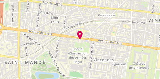 Plan de GENIN Anne Sophie, 69 Avenue de Paris, 94163 Saint-Mandé