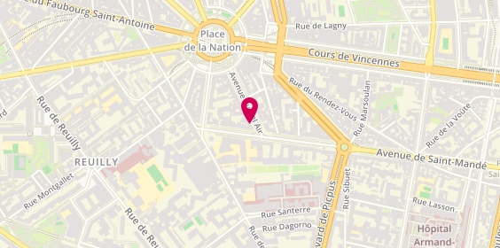 Plan de FONTANIE-RAVIER Pascale, 3 Avenue du Bel Air, 75012 Paris
