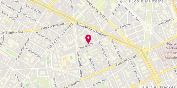 Plan de PINET Christophe, 30 Rue Miollis, 75015 Paris