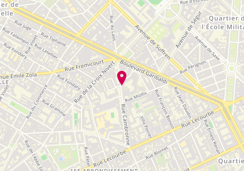 Plan de HONNORAT Catherine, 19 Rue Cambronne, 75015 Paris