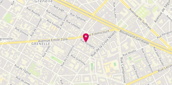 Plan de ACKER Catherine, 73 Rue Fondary, 75015 Paris