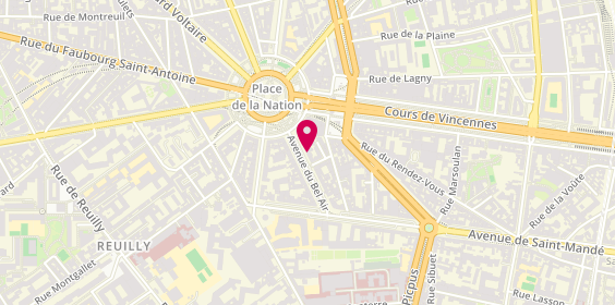 Plan de CHOISI Alice, 22 Avenue du Bel Air, 75012 Paris