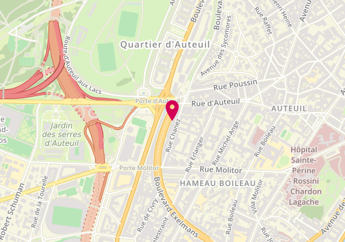 Plan de ROURE Sabine, 136 Boulevard Exelmans, 75016 Paris