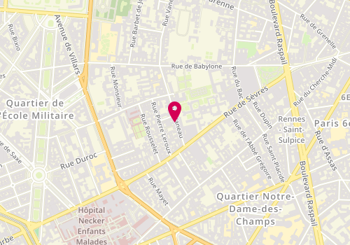 Plan de DUFOND Clémence, 74 Rue Vaneau, 75007 Paris