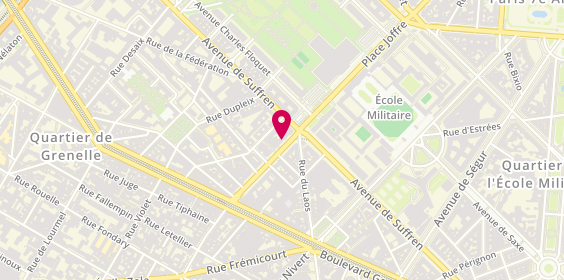 Plan de ROBEY Françoise, 50 Avenue de la Motte Picquet, 75015 Paris